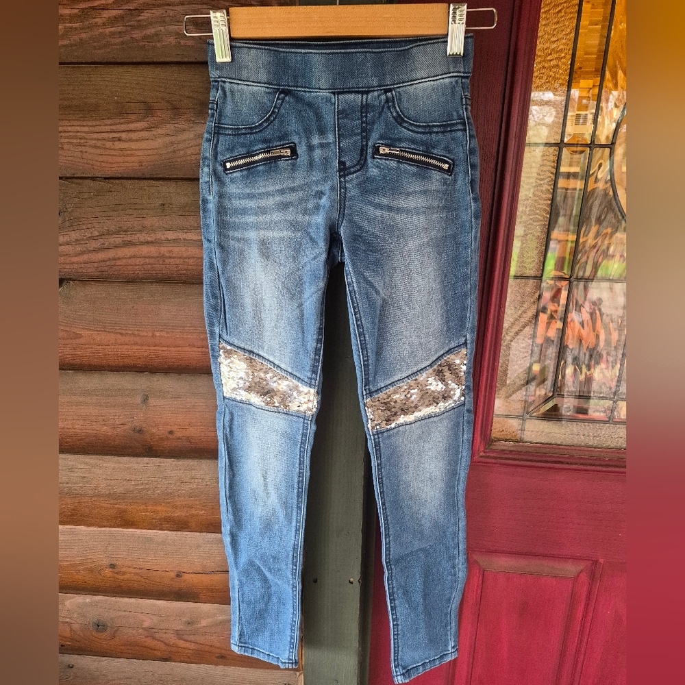 Justice Girl's Sequin Jeggings
